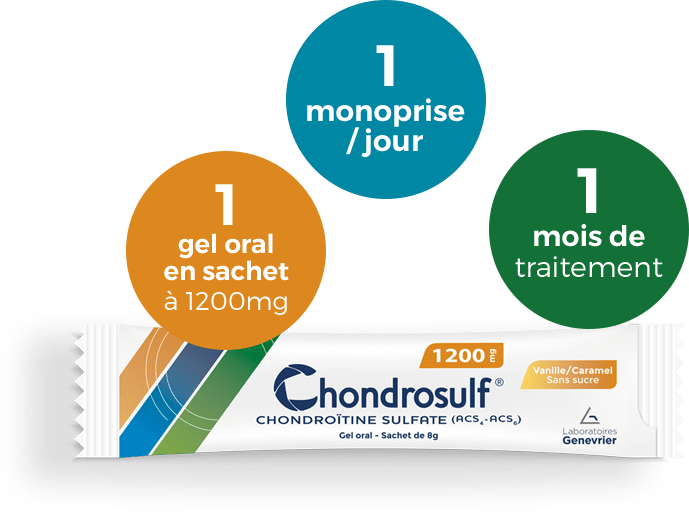 explication de la prise chondrosulf sachet